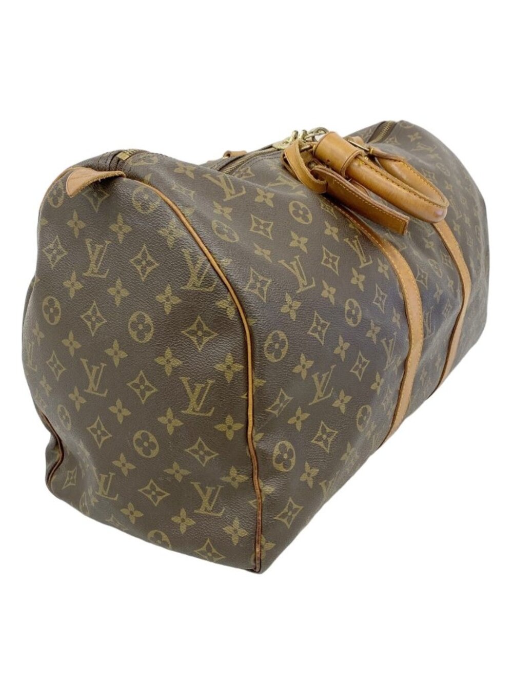 Louis Vuitton Boston Bag Monogram Keepall 50 Brown - Picture 2 of 10